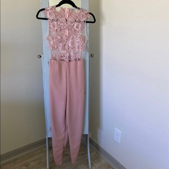 IRIS Lace embroidered crocheted Jumpsuit - Picture 3 of 5